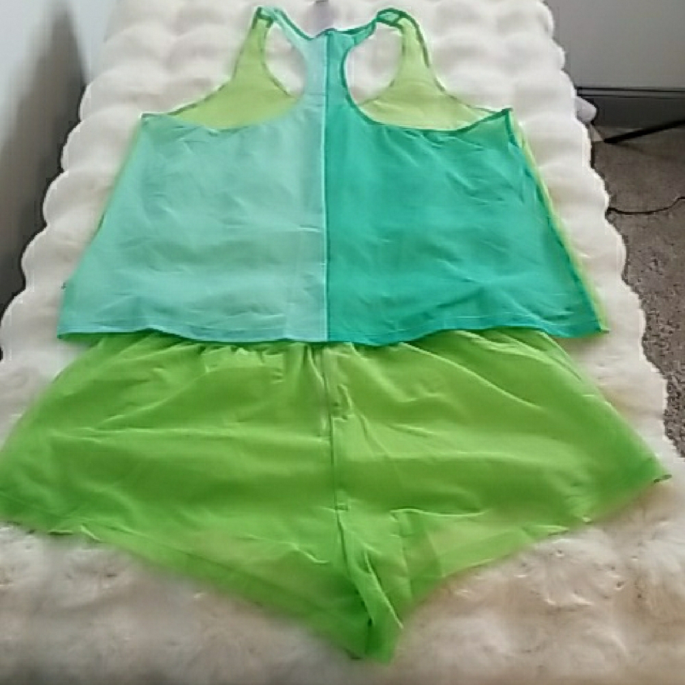 2 PC Savage X Fenty Lime Green Pajama Set